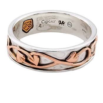 Silver & 9ct Gold Clogau Band Ring size U